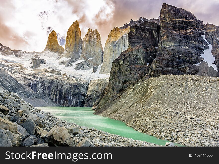 Torres Del Paine In Southern Chile