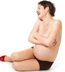 The Beautiful Pregnant Woman Stock Images