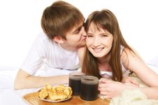Romantic Breakfast Stock Photo Romantic Breakfast Stock Photo