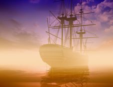 The Ancient Ship Royalty Free Stock Photography The Ancient Ship Royalty Free Stock Photography
