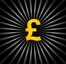 Background With Pound Sterling Stock Image