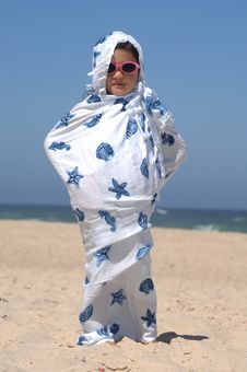 Cute Little Girl On The Beach Stock Photography Cute Little Girl On The Beach Stock Photography