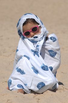 Cute Little Girl On The Beach Royalty Free Stock Image Cute Little Girl On The Beach Royalty Free Stock Image