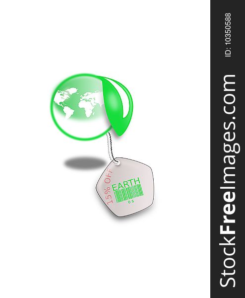 A Save the earth' vector integrated in the price theme of the moment. A Save the earth' vector integrated in the price theme of the moment.