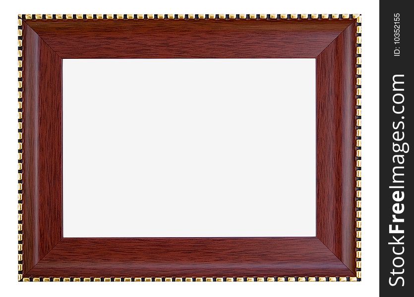 A painting frame isolated on white background