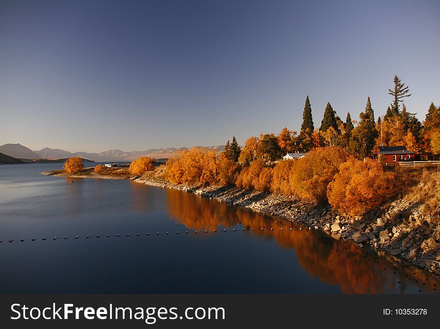 Autumn colors at a lake. Autumn colors at a lake