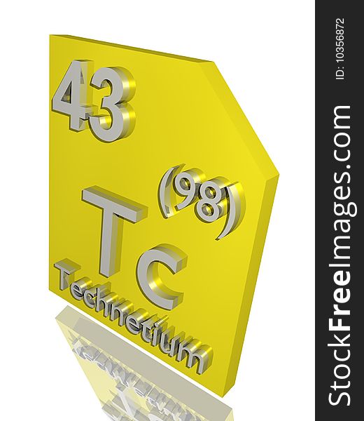 Technetium from the periodic table.