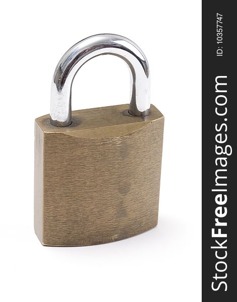 Padlock isolated on white background