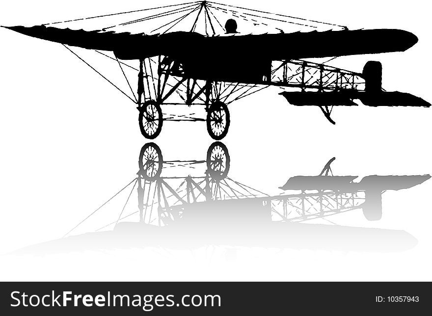 Old plane silhouette