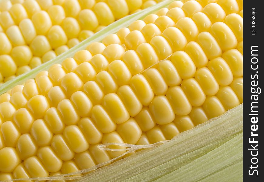 Raw yellow corn closeup background. Raw yellow corn closeup background.