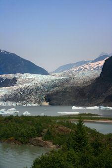 Mendenhall Glacier, Alaska Stock Images