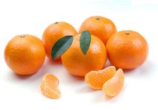Clementines With Segments Royalty Free Stock Images Clementines With Segments Royalty Free Stock Images