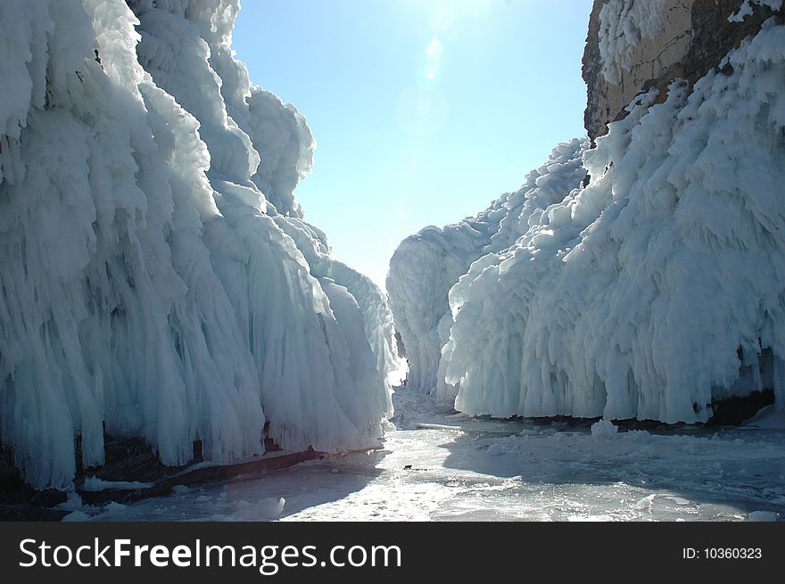 Baikal in the winter