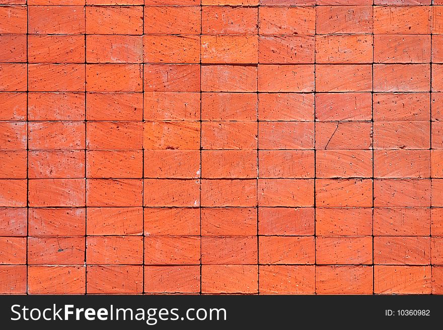 Red brick wall texture / background.