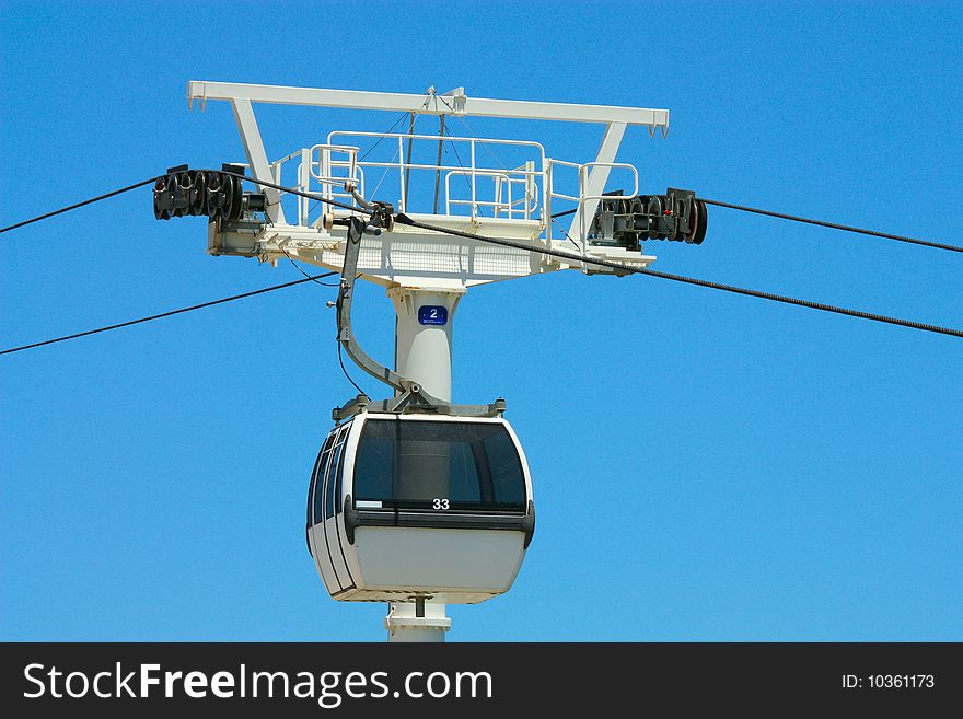 Passenger ropeway in Lisbon Portugal