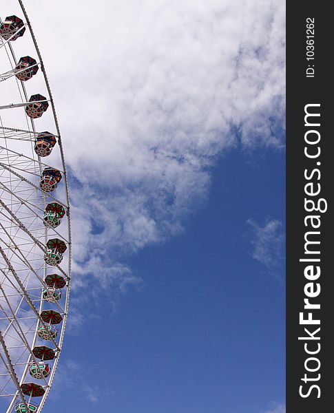 Ferris Wheel Construction in leisure park