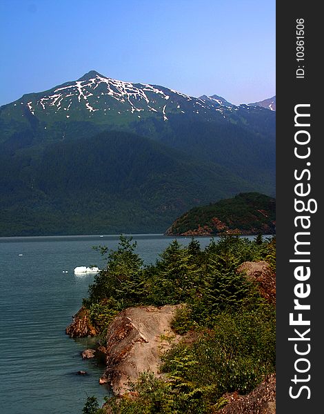 Mendenhall lake in Tongass National Forest