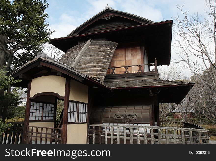 The Roan Tea House in the Shosei-en Garden in Kyoto, Japan. The Roan Tea House in the Shosei-en Garden in Kyoto, Japan.