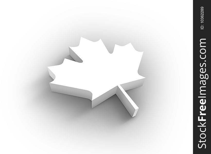 Pure 3d blank maple leaf