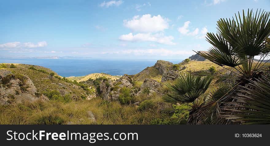 Panoramic landscape on Majorca