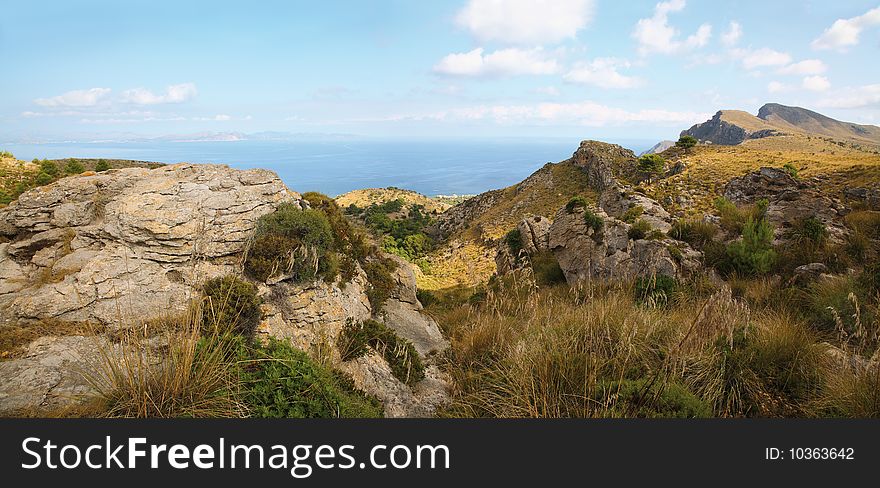 Panoramic Landscape On Majorca