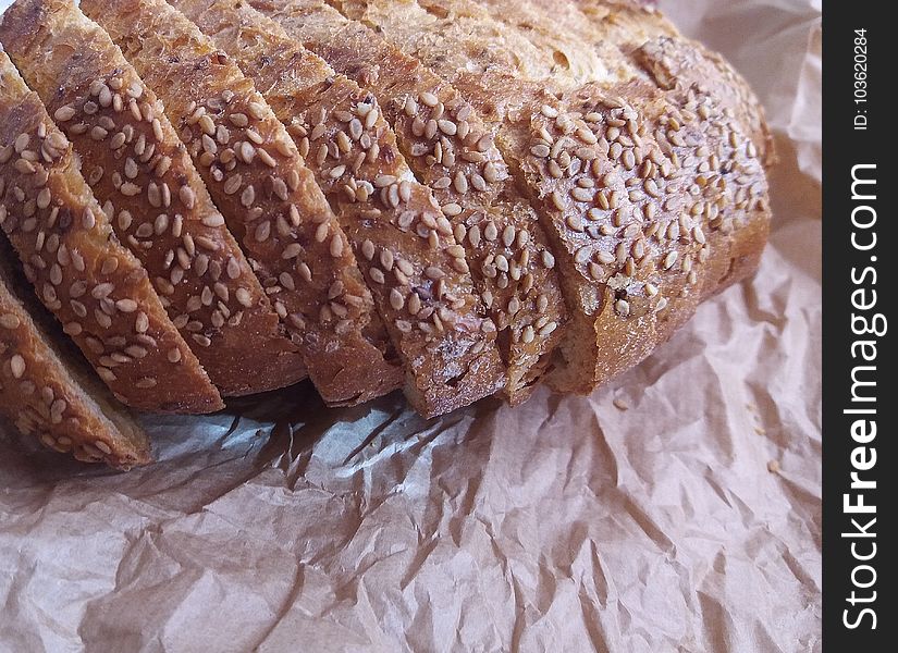 Close up of some slices of healthy bread. Close up of some slices of healthy bread