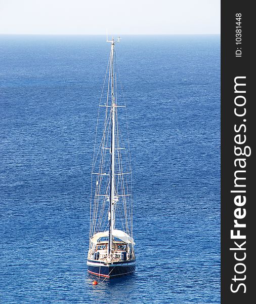 Luxury yacht sailing at Protaras area in Cyprus