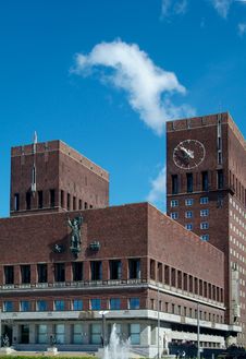 The City-hall Of Oslo Stock Photos The City-hall Of Oslo Stock Photos