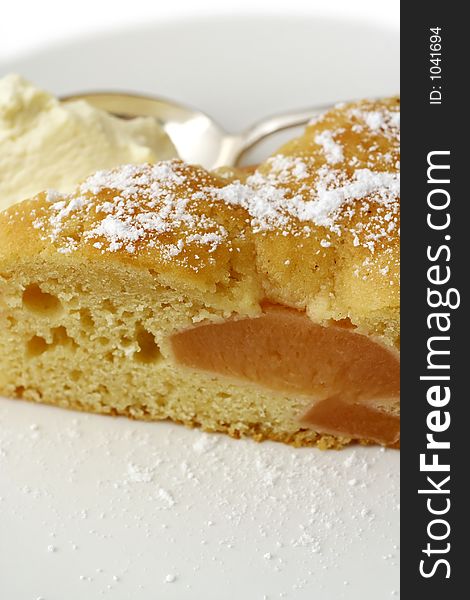 Quince Batter Cake: Macro Tall View