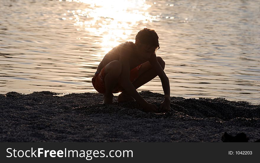 Playing In The Sand