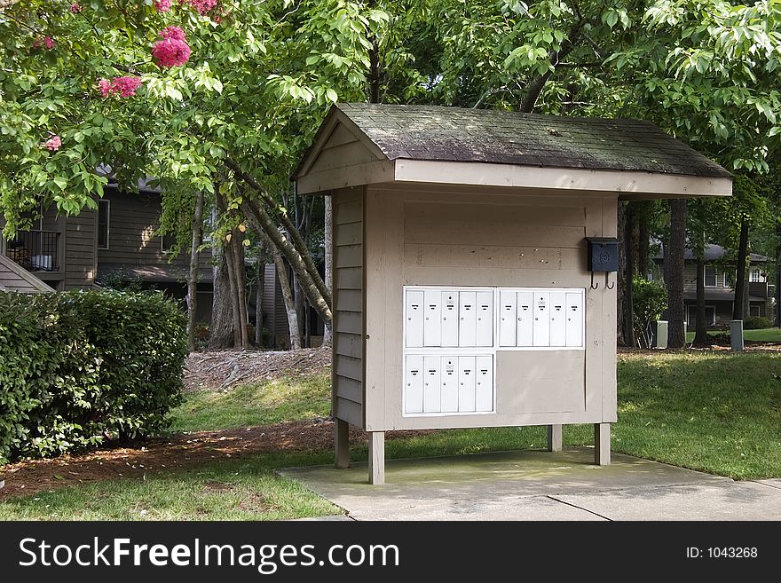 Mailboxes at Condominium Complex