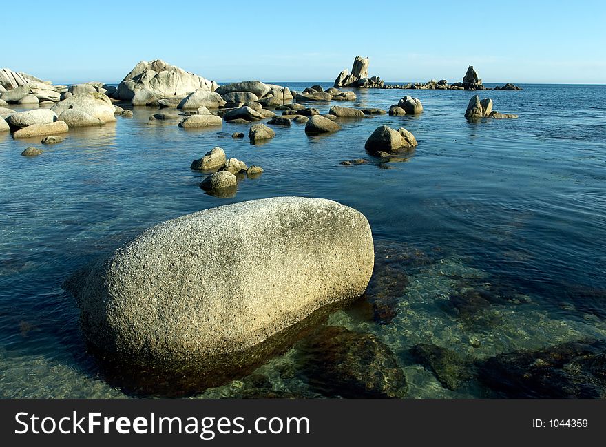 Stones at coast of the Japanese sea. Stones at coast of the Japanese sea