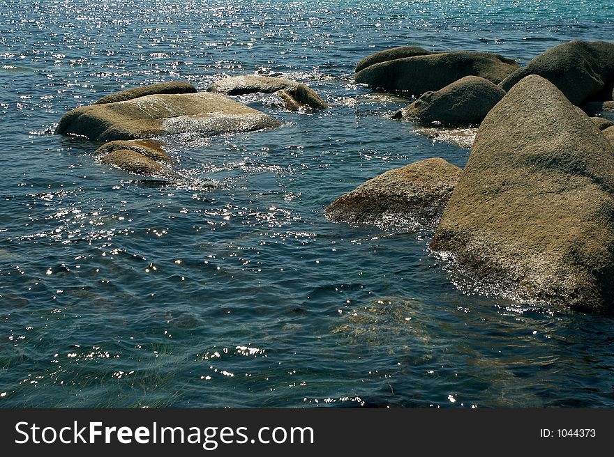 Stones at coast of the Japanese sea. Stones at coast of the Japanese sea