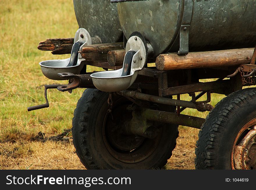 Cattle Watering Tank Closeup