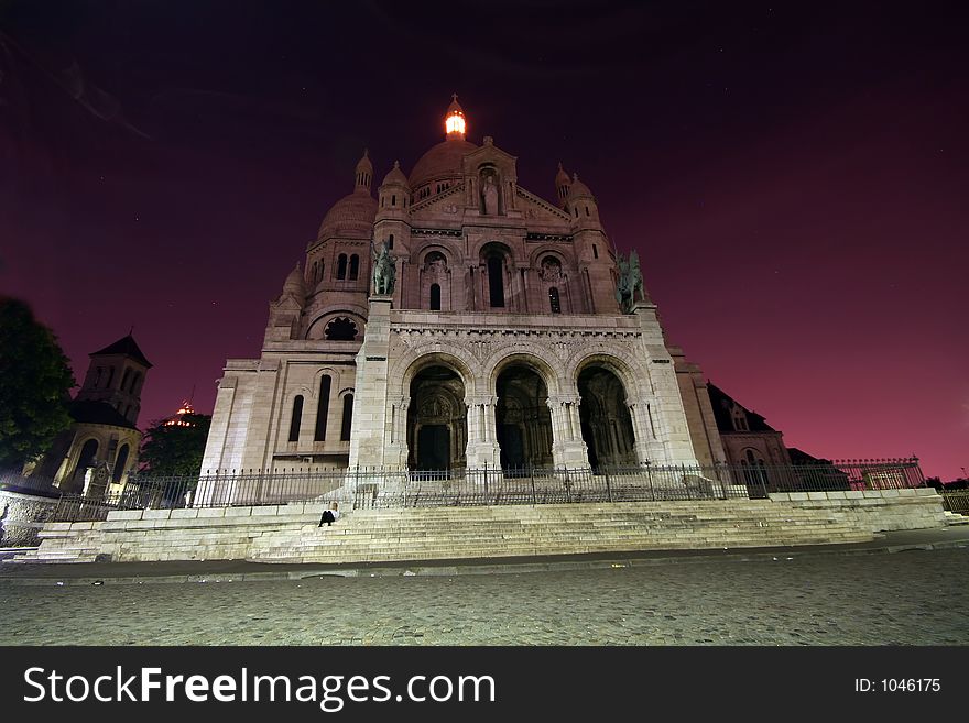 Montmartre cathedral in Paris , France