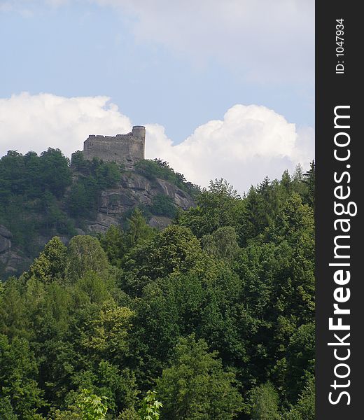 Castle on high rock. Castle on high rock