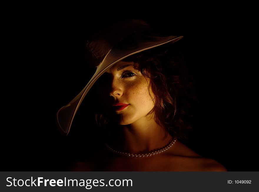 Portrait Of Woman In Hat