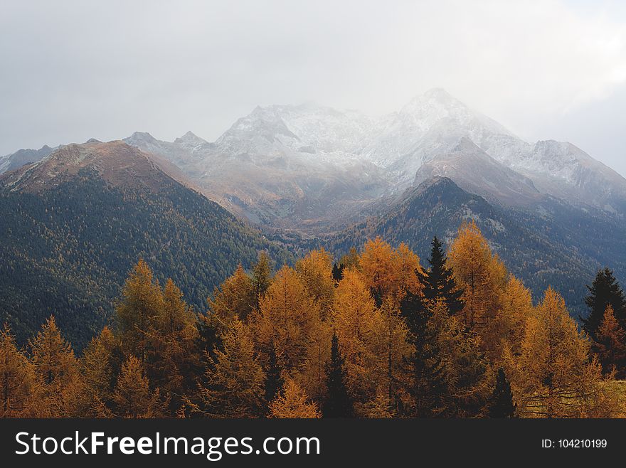 Aerial Photography of a Mountain