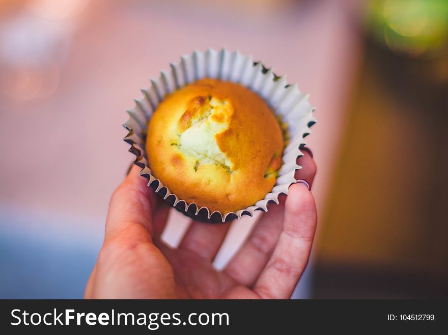 Person Holding Muffin