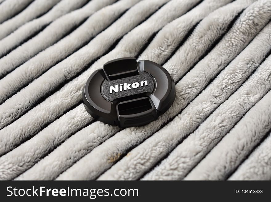 Black Nikon Dslr Camera Lens Cover