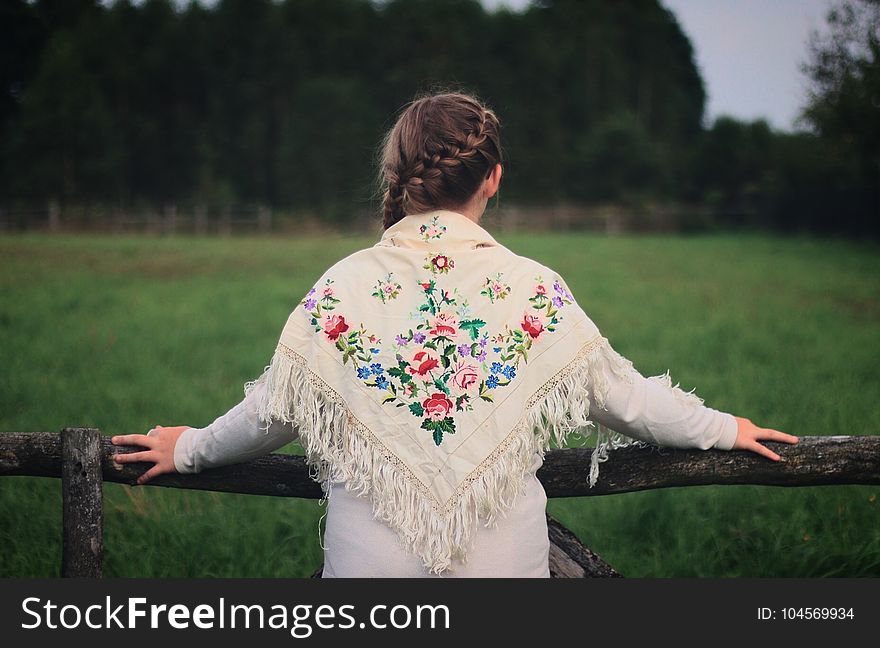 Photography Of A Woman With Brunette Braided Hair Free Stock Images