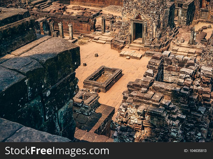 Aerial Photography of Ancient Tomb