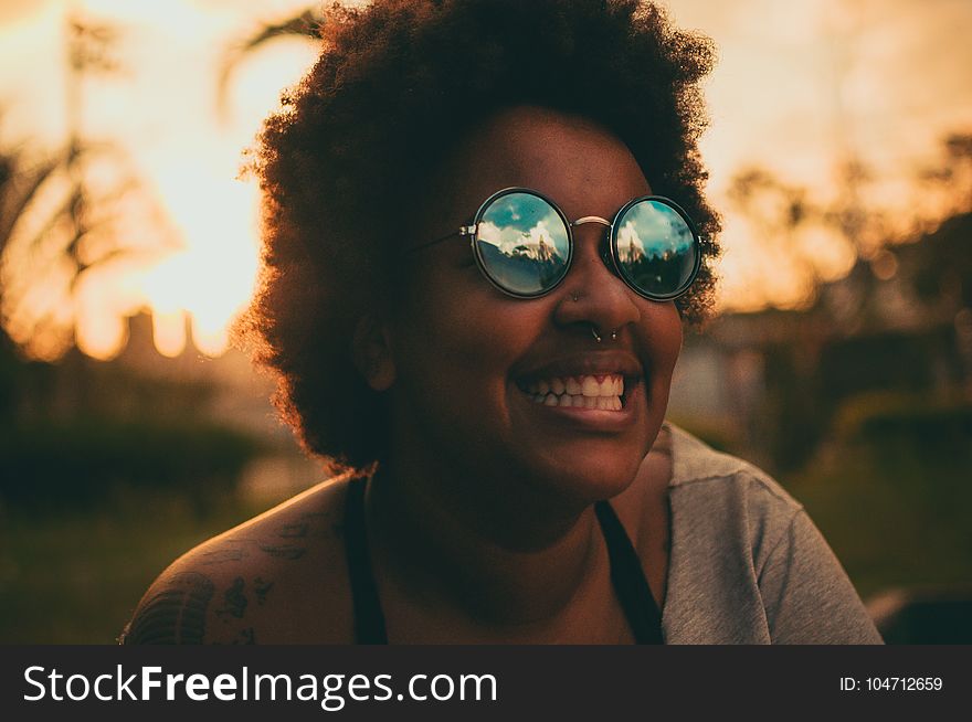 Person Wearing Sunglasses