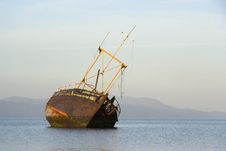 Derelict Boat Royalty Free Stock Images Derelict Boat Royalty Free Stock Images