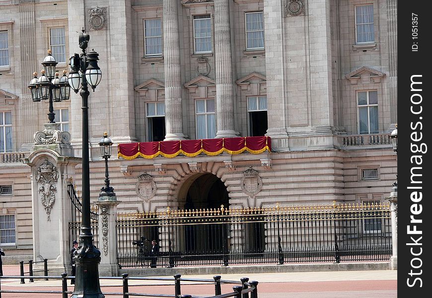 Buckingham Palace balcony. Buckingham Palace balcony.