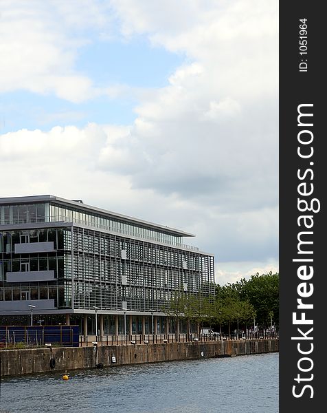 New business offices beside river in Bristol. New business offices beside river in Bristol