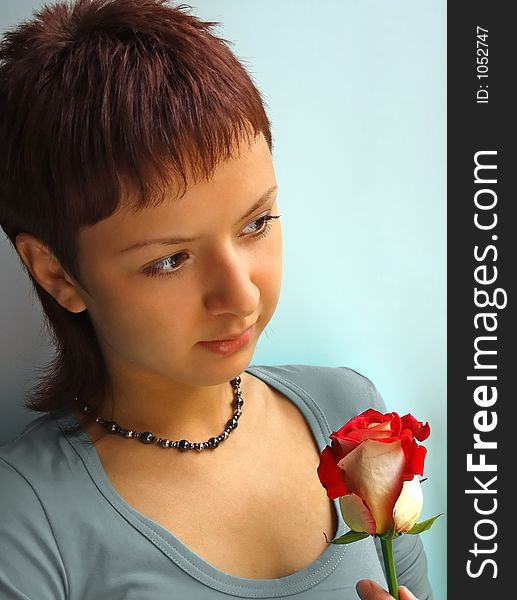 Girl With Rose