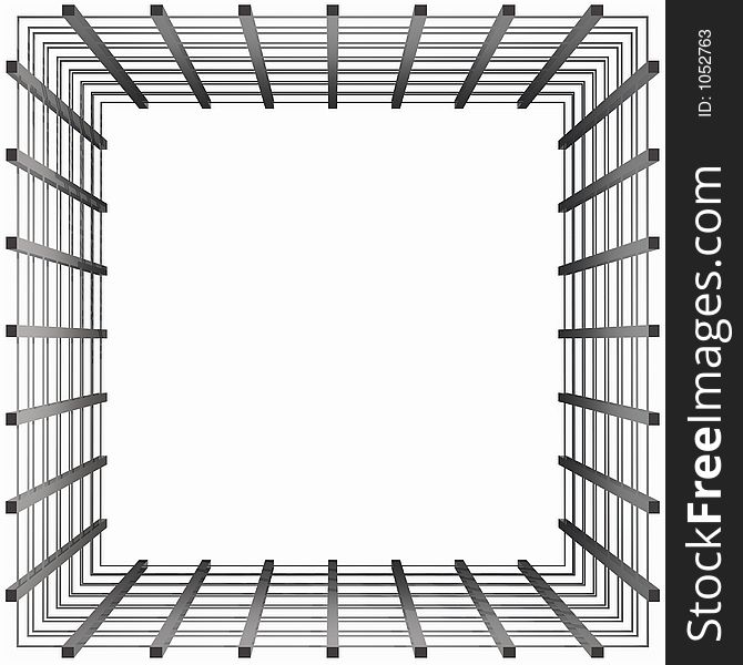 3D Box Frame Grill Pattern