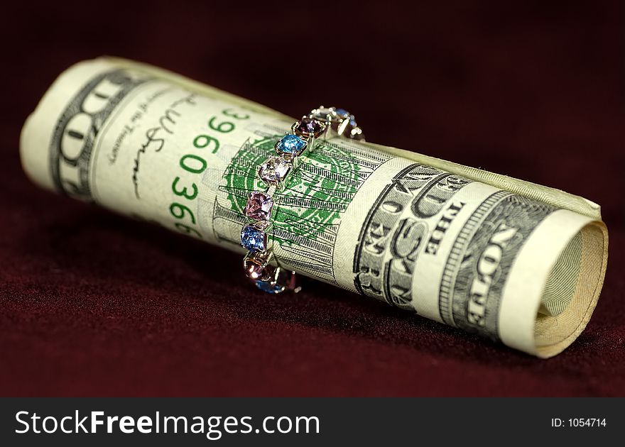 Roll of Money in a Ring. Roll of Money in a Ring