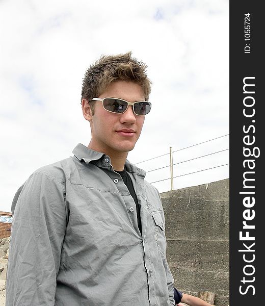 Jonny trying to look cool for the camera...his dreams of being a model are now in the hands of dreamstime picture inspectors. Jonny trying to look cool for the camera...his dreams of being a model are now in the hands of dreamstime picture inspectors.